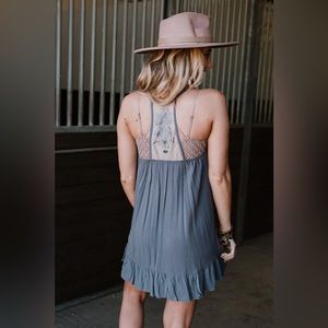 Three Bird Nest Palmer Tattoo Slip Dress